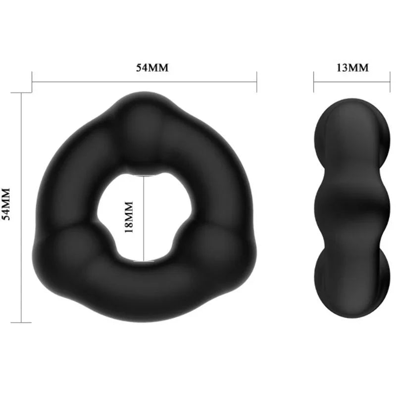 CRAZY BULL - ANILLO SILICONA SUPER SUAVE CON NODULOS - Nuvica