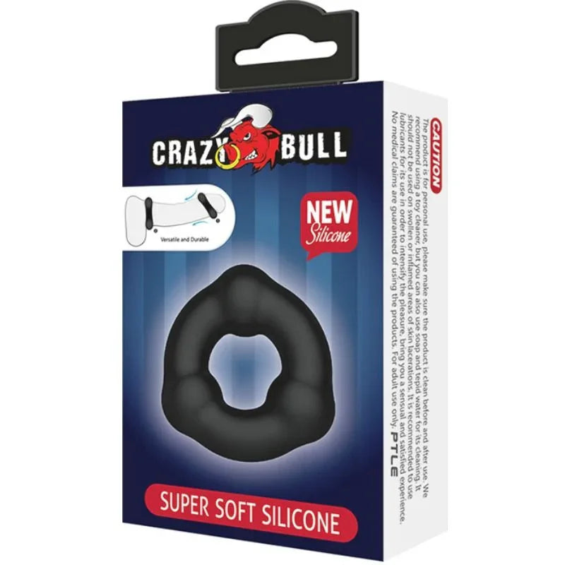 CRAZY BULL - ANILLO SILICONA SUPER SUAVE CON NODULOS - Nuvica