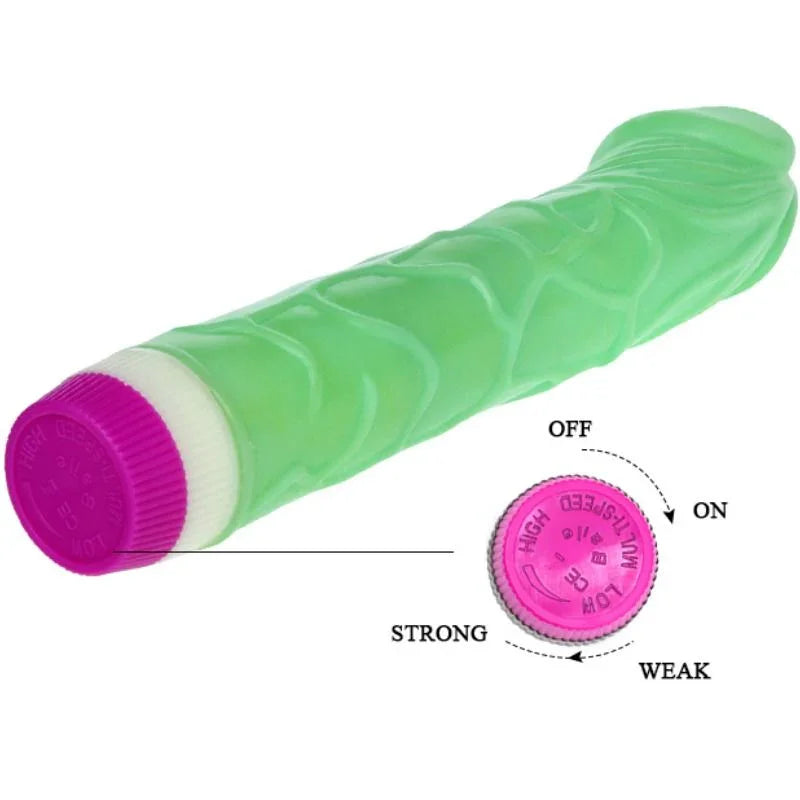 BAILE - WAVES OF PLEASURE VIBRADOR 23 CM VERDE - Nuvica