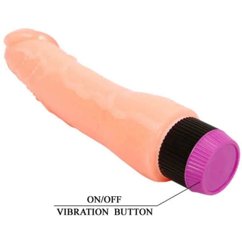 BAILE - VIBRADOR REALÍSTICO FLEXIBLE NATURAL 24 CM - Nuvica
