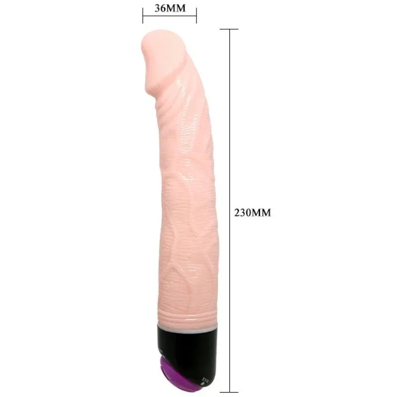 BAILE - ADOUR CLUB VIBRADOR REALÍSTICO 23 CM NATURAL - Nuvica