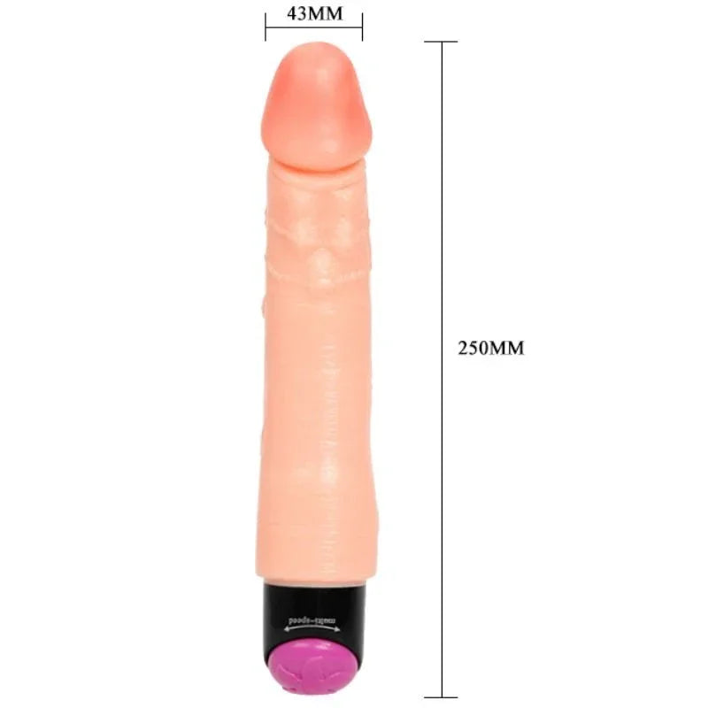 BAILE - VIBRADOR REALÍSTICO FLEXIBLE 25 CM - Nuvica