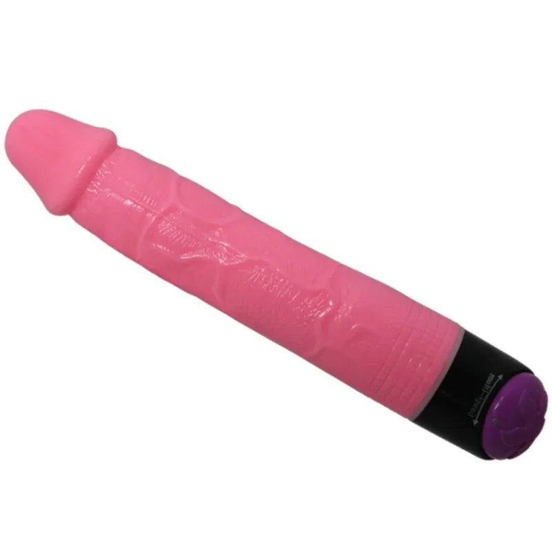 BAILE - COLORFUL SEX VIBRADOR REALÍSTICO ROSA 23 CM - Nuvica