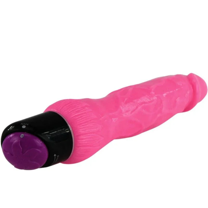 BAILE - COLORFUL SEX VIBRADOR REALÍSTICO ROSA 24 CM - Nuvica
