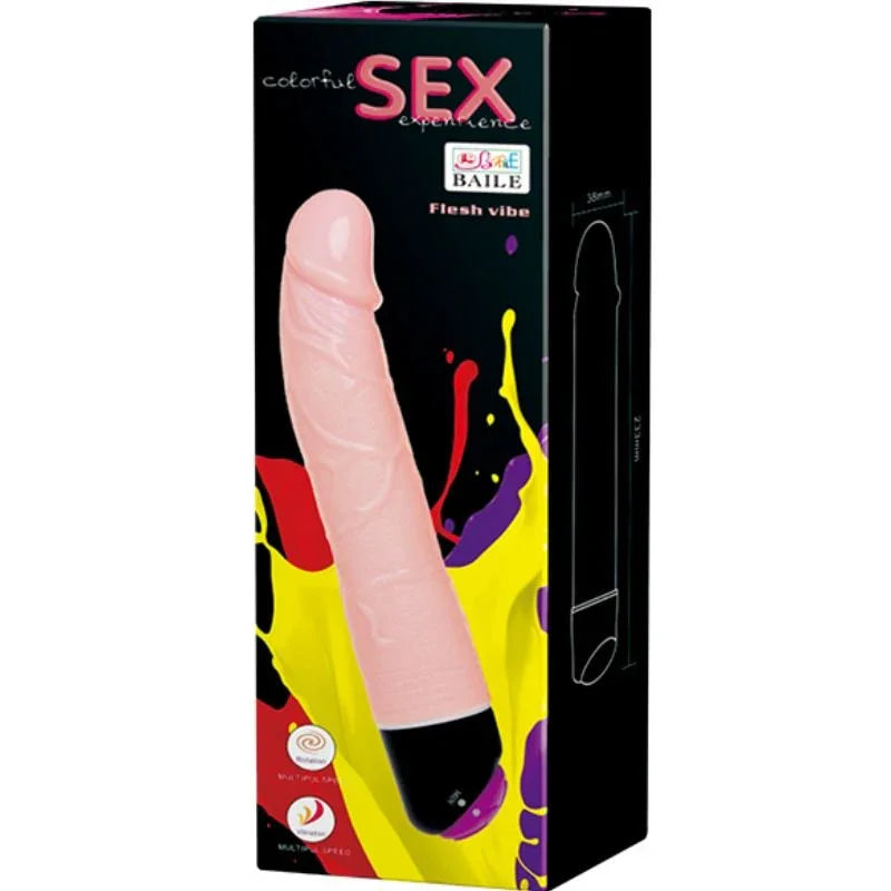 BAILE - COLORFUL SEX VIBRACIÓN Y ROTACIÓN 24 CM - Nuvica