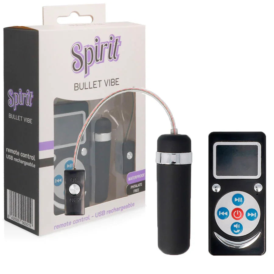 SPIRIT - BALA VIBRADORA PREMIUM NEGRO - Nuvica