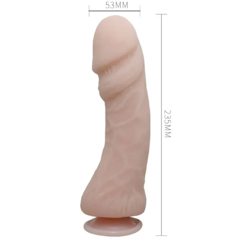 BAILE - THE BIG PENIS DILDO CON VIBRACIÓN NATURAL 23.5 CM - Nuvica