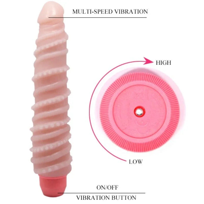 BAILE - FLEXI VIBE SENSUAL VIBRADOR ESPIRAL 19.5 CM - Nuvica