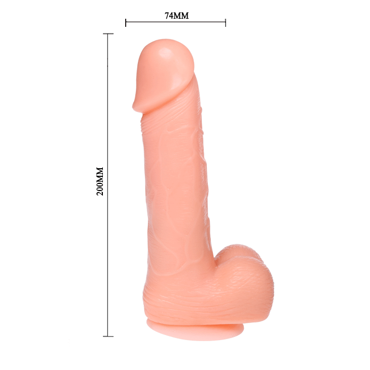 BAILE - DONG DILDO REALÍSTICO VIBRACIÓN Y ROTACIÓN 20 CM - Nuvica