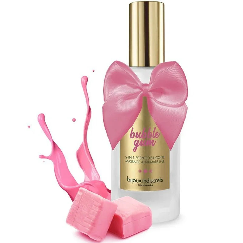 BIJOUX - BUBBLE GUM GEL 2 EN 1 SILICONA CHICLE DE FRESA 100 ML - Nuvica