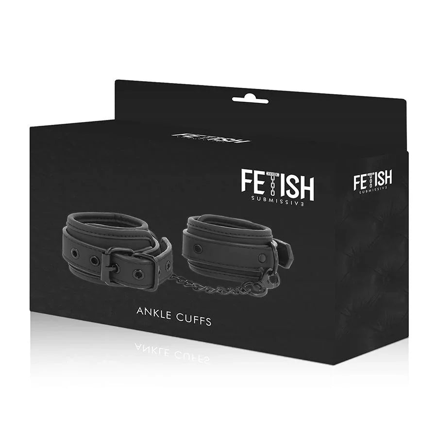 FETISH SUBMISSIVE - ESPOSAS TOBILLOS CUERO VEGANO CON FORRO DE NEOPRENO - Nuvica