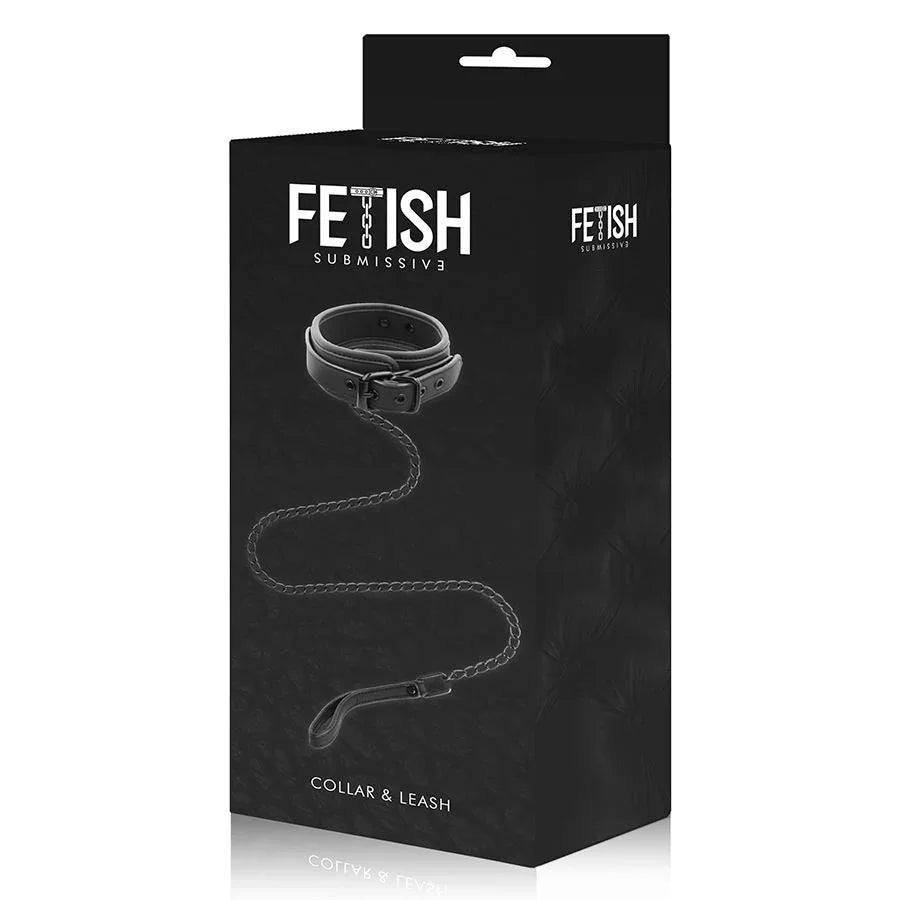 FETISH SUBMISSIVE - COLLAR CON CADENA CON FORRO DE NEOPRENO - Nuvica