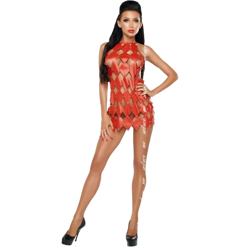 ME-SEDUCE - GWEN VESTIDO ESPALDA DESCUBIERTA ROJO S/M - Nuvica