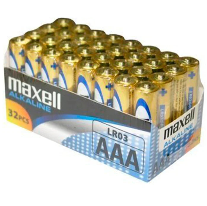 MAXELL - PILA ALCALINA AAA LR03 PACK*32 PILAS - Nuvica