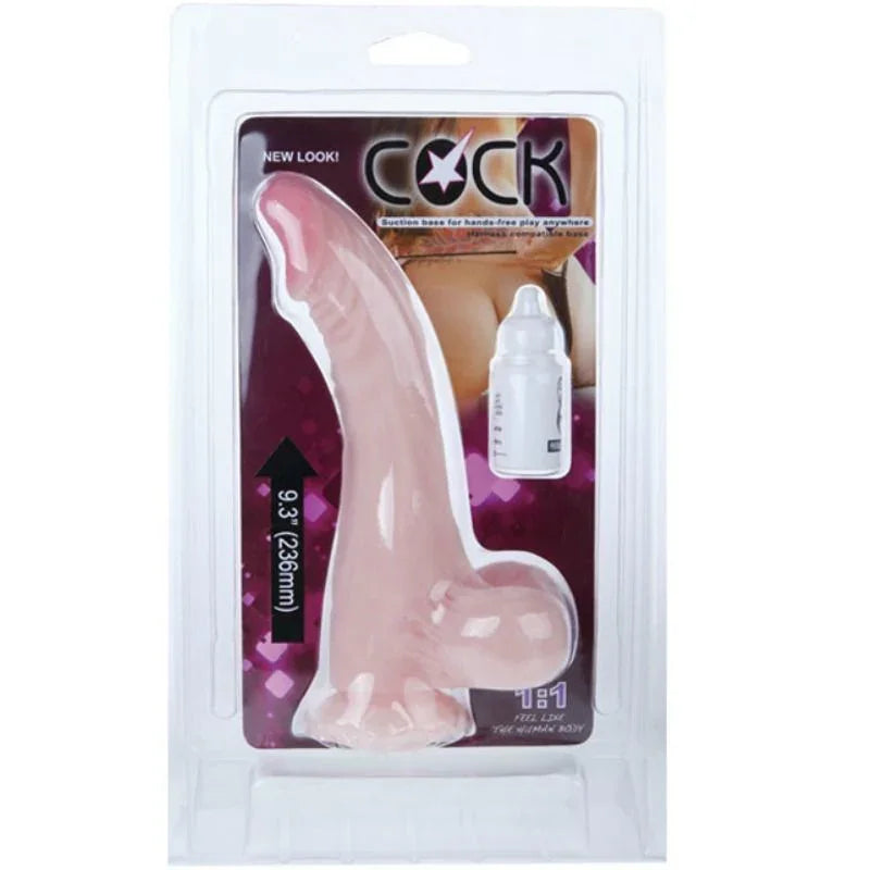 BAILE - COCK DILDO REALÍSTICO NATURAL - Nuvica