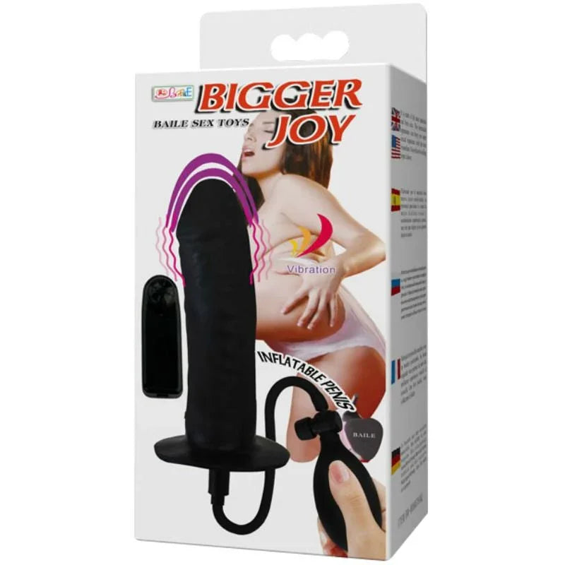 BAILE - BIGGER JOY PENE HINCHABLE CON VIBRACIÓN 16 CM - Nuvica