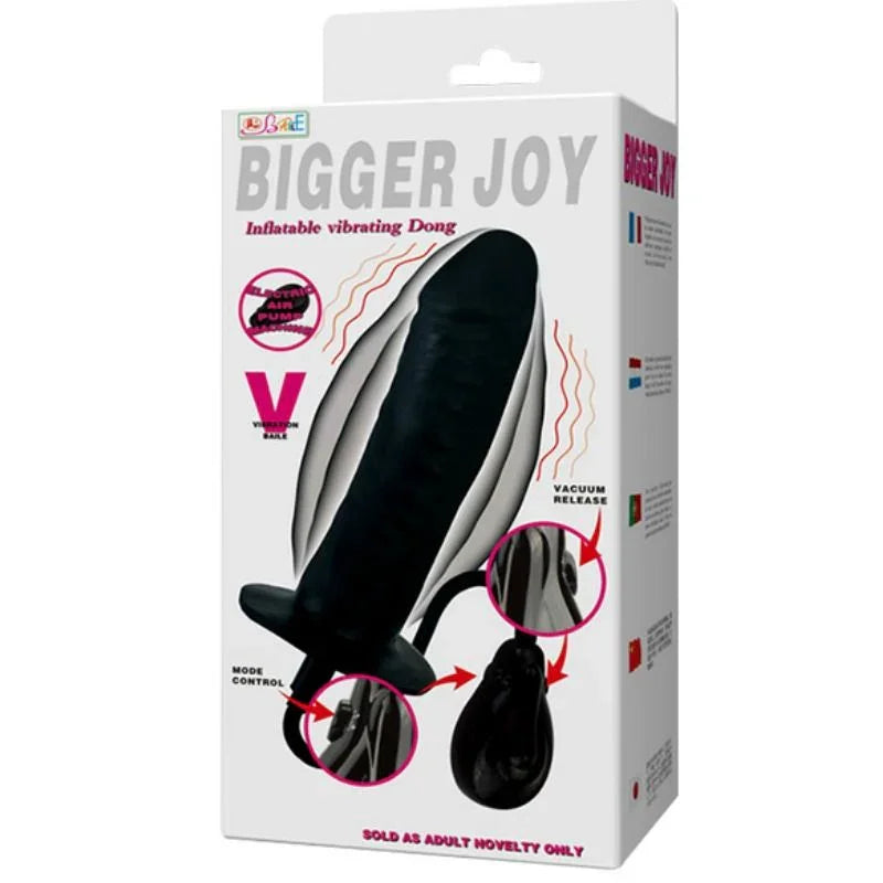 BAILE - BIGGER JOY DILDO HINCHABLE CON VIBRACIÓN 16 CM - Nuvica