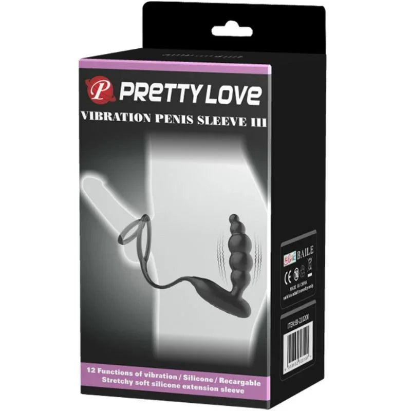PRETTY LOVE - ANILLOS PENE CON PLUG VIBRADOR - Nuvica