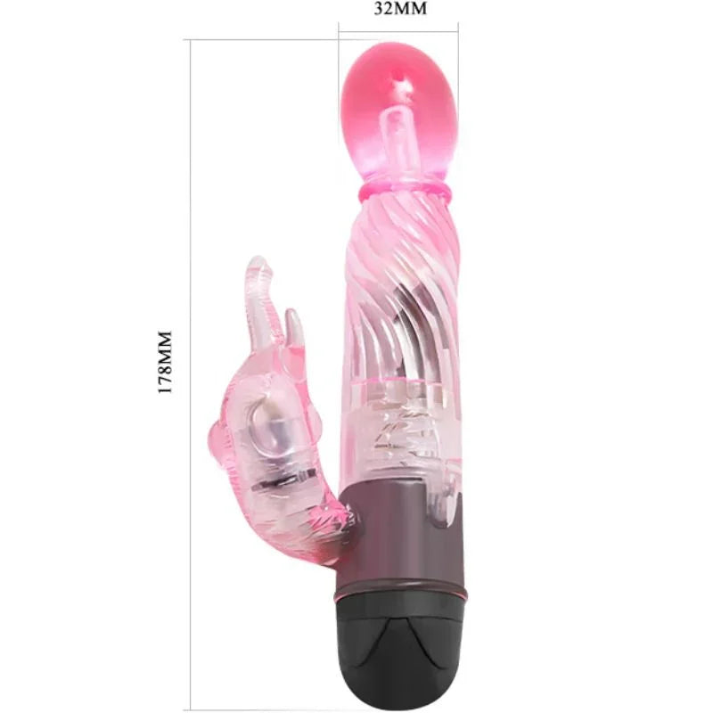 BAILE - GIVE YOU A KIND OF LOVER VIBRADOR CON RABBIT ROSA 10 MODOS - Nuvica