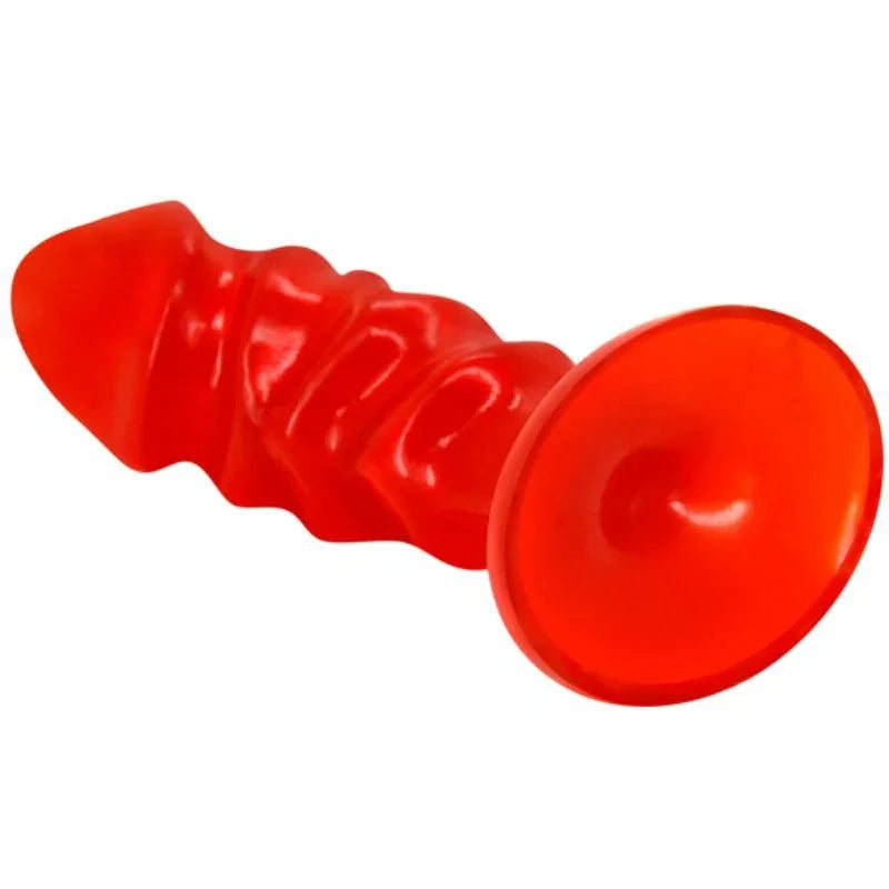 BAILE - PLUG ANAL UNISEX CON VENTOSA ROJO - Nuvica