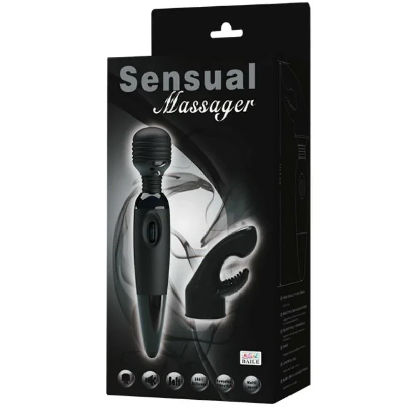 BAILE - SENSUAL MASAJEADOR CON CABEZAL INTERCAMBIABLE - Nuvica