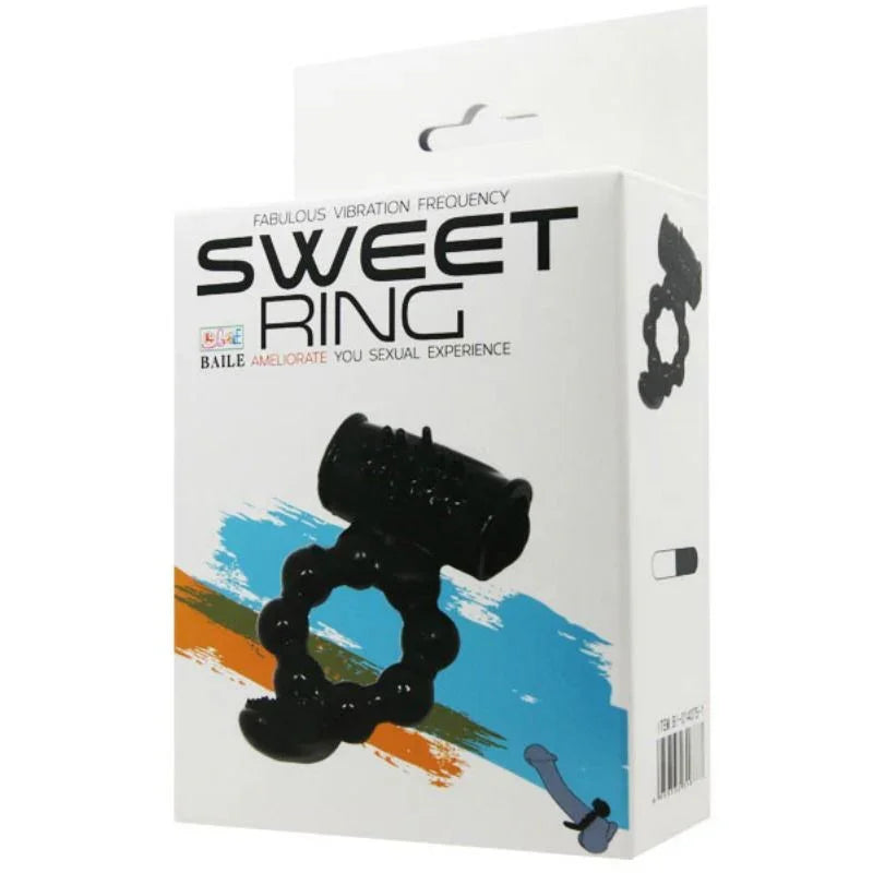 BAILE - SWEET RING ANILLO CON DOBLE ESTIMULADOR - Nuvica
