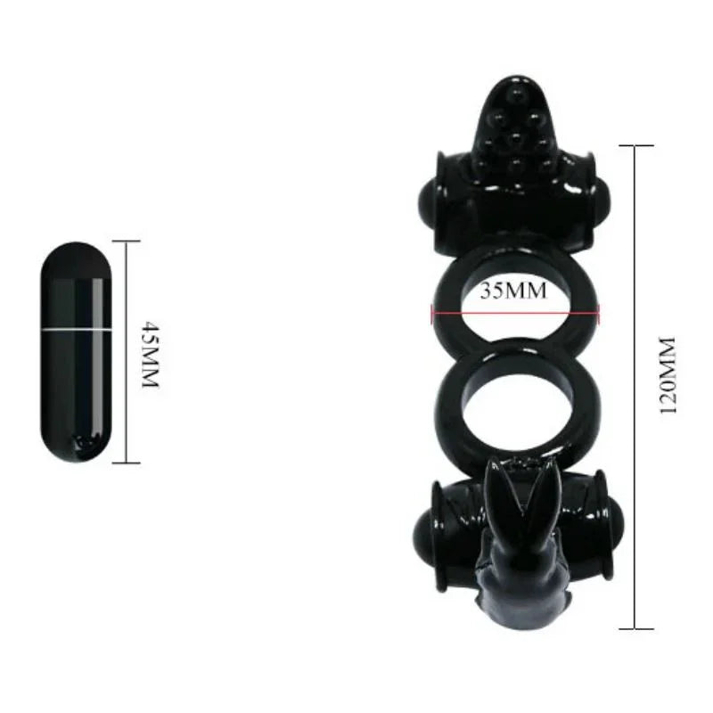 BAILE - SWEET RING ANILLO DOBLE CON RABBIT DOBLE - Nuvica
