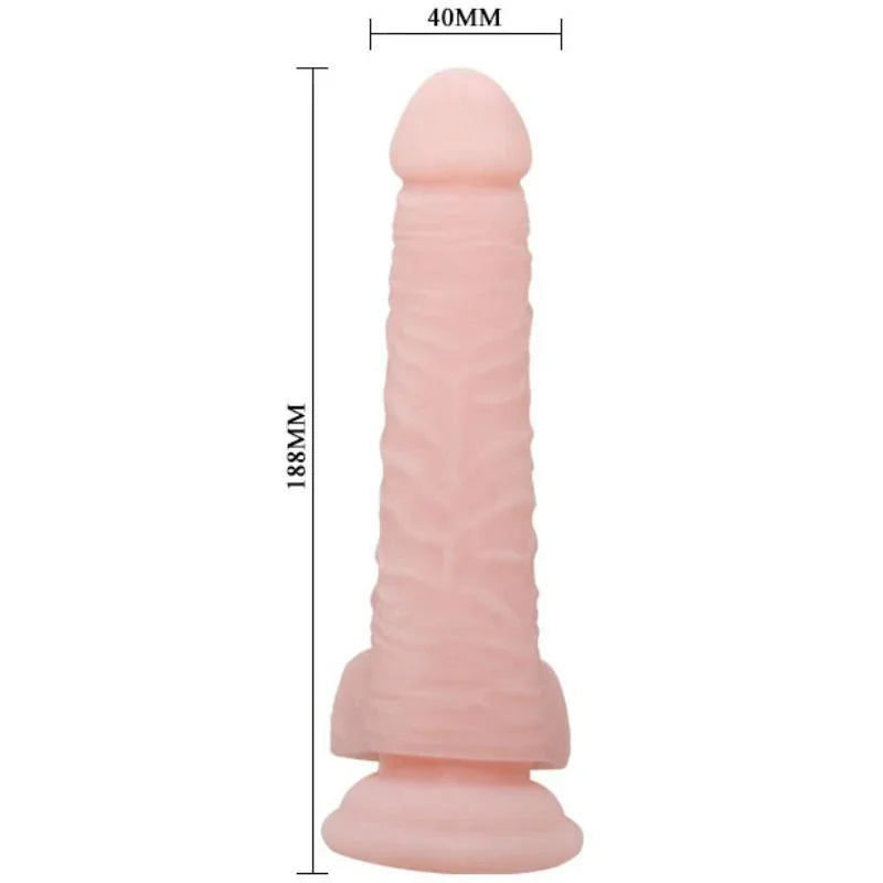 BAILE - SUPER DILDO REALÍSTICO NATURAL 18.8 CM - Nuvica