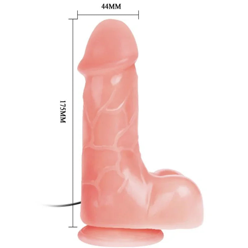 BAILE - VIBRADOR REALÍSTICO BÁRBARA NATURAL 22 CM - Nuvica