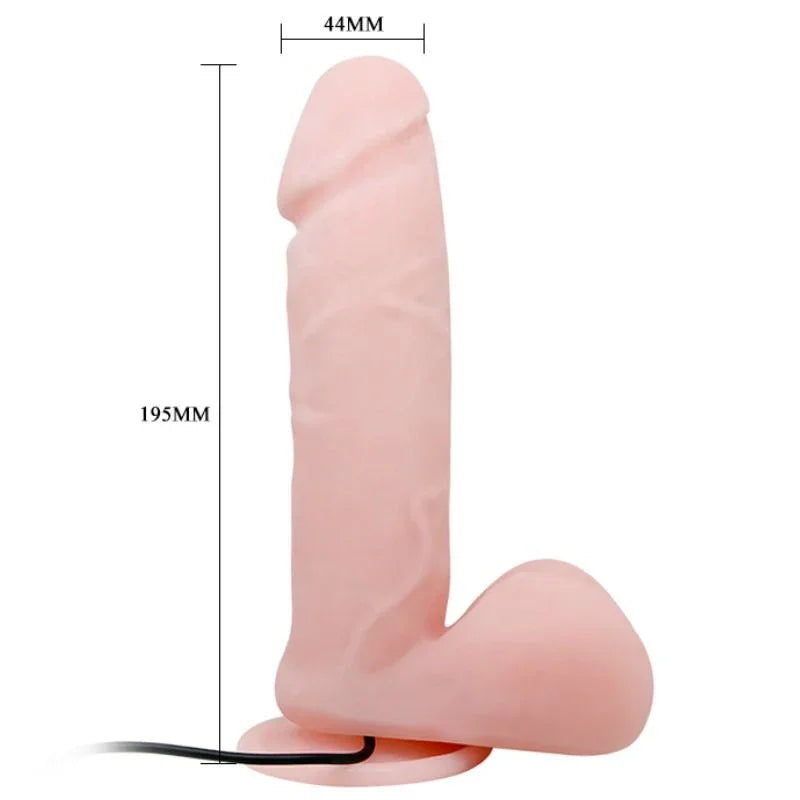 BAILE - VIBRADOR REALÍSTICO OLIVER CON FUNCION ROTACIÓN - Nuvica