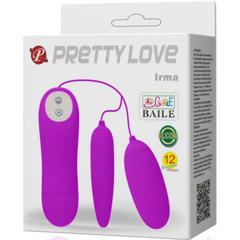PRETTY LOVE - IRMA HUEVO VIBRADOR DOBLE - Nuvica