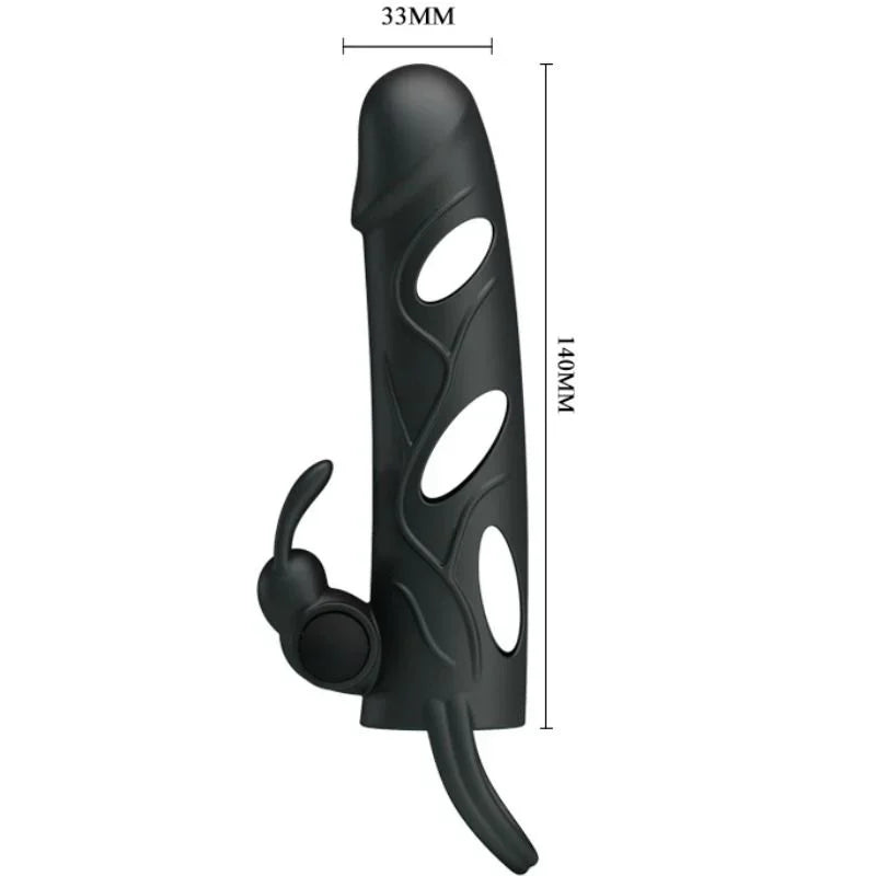 PRETTY LOVE - FUNDA SILICONA CON VIBRACIÓN 14 CM 2.0 - Nuvica