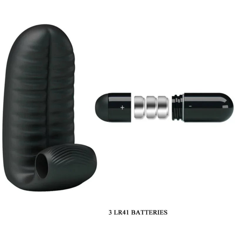 PRETTY LOVE - ABBOTT DEDAL ESTIMULADOR NEGRO - Nuvica