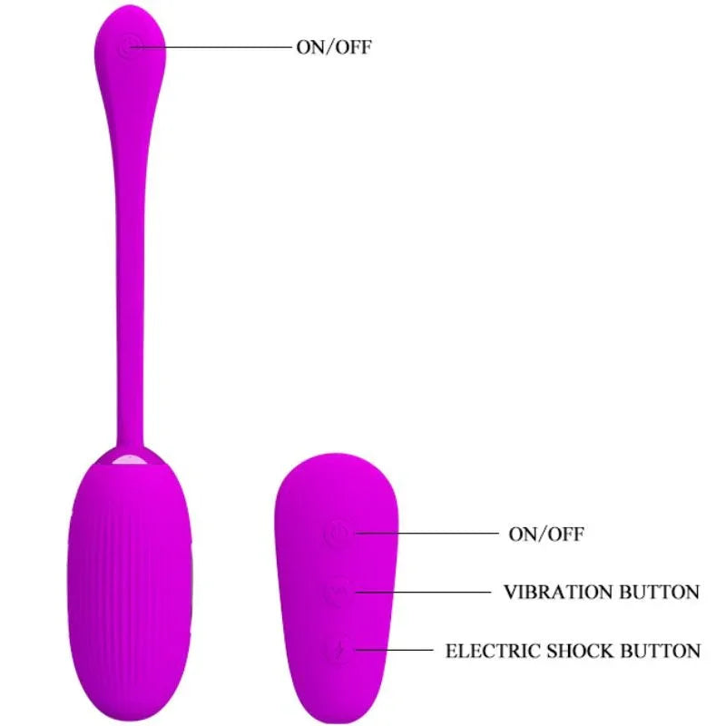 PRETTY LOVE - SHOCK FUN HUEVO VIBRADOR Y ELECTROSHOCK - Nuvica