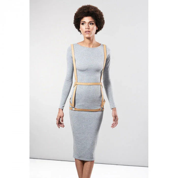 BIJOUX - INDISCRETS MAZE ARNÉS FORMA DE VESTIDO MARRON - Nuvica