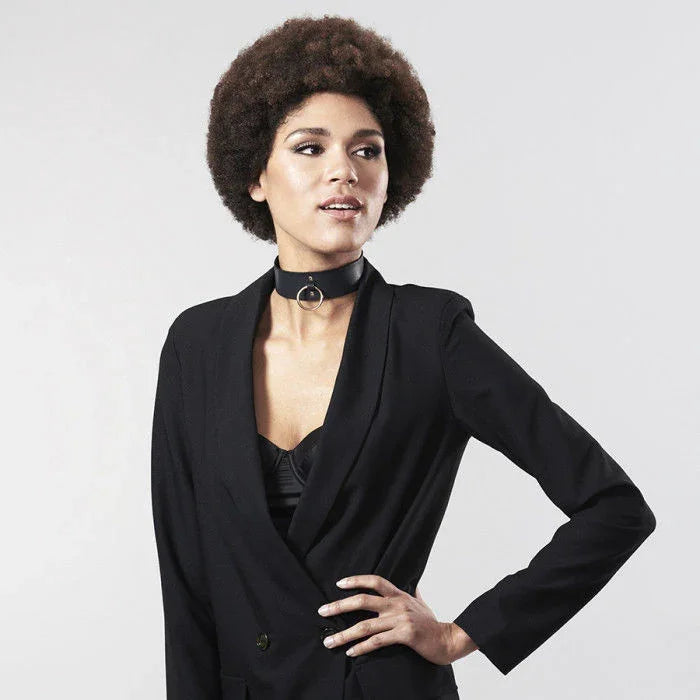 BIJOUX INDISCRETS MAZE - COLLAR CON CORREA NEGRO - Nuvica