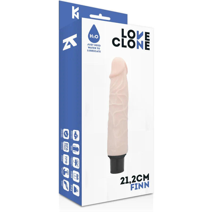 LOVECLONE - FINN VIBRADOR REALÍSTICO SELF LUBRICATION 21.2 CM -O- 3.8 CM - Nuvica
