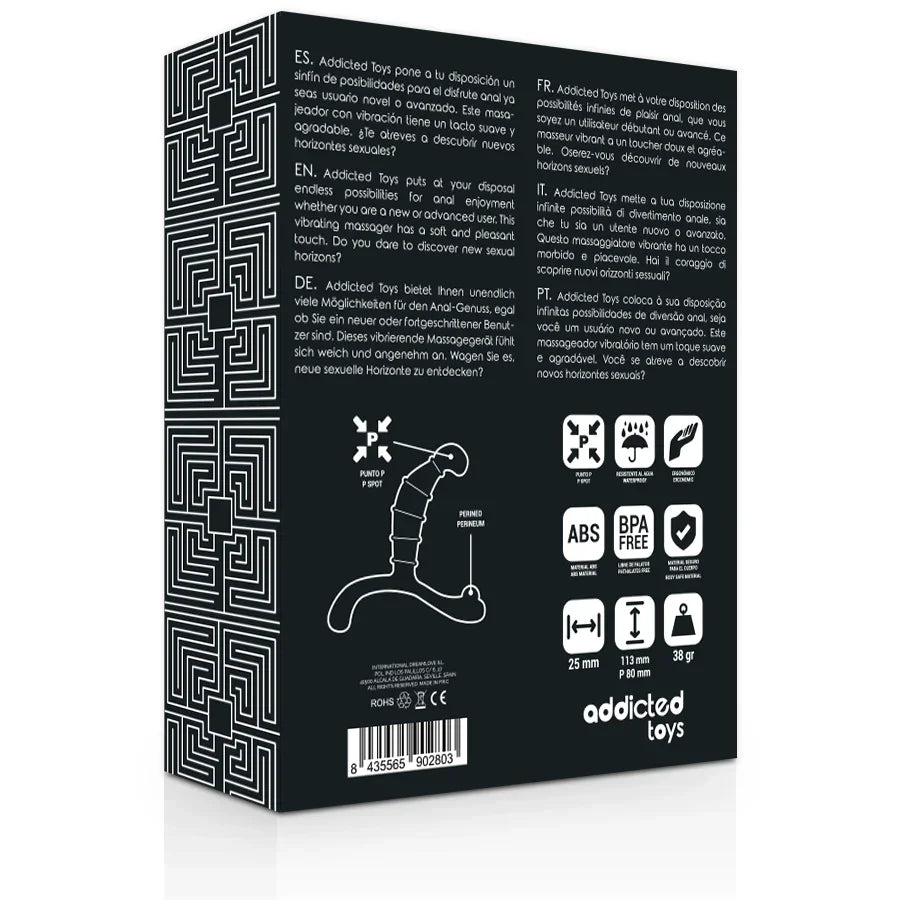 ADDICTED TOYS - PROSTATE ANAL PLEASURE NEGRO - Nuvica