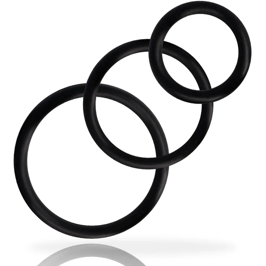 ADDICTED TOYS - SET ANILLOS PENE NEGRO - Nuvica
