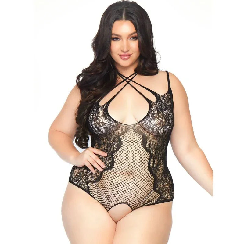 LEG AVENUE - TEDDY CON ABERTURA 1X-2X - Nuvica