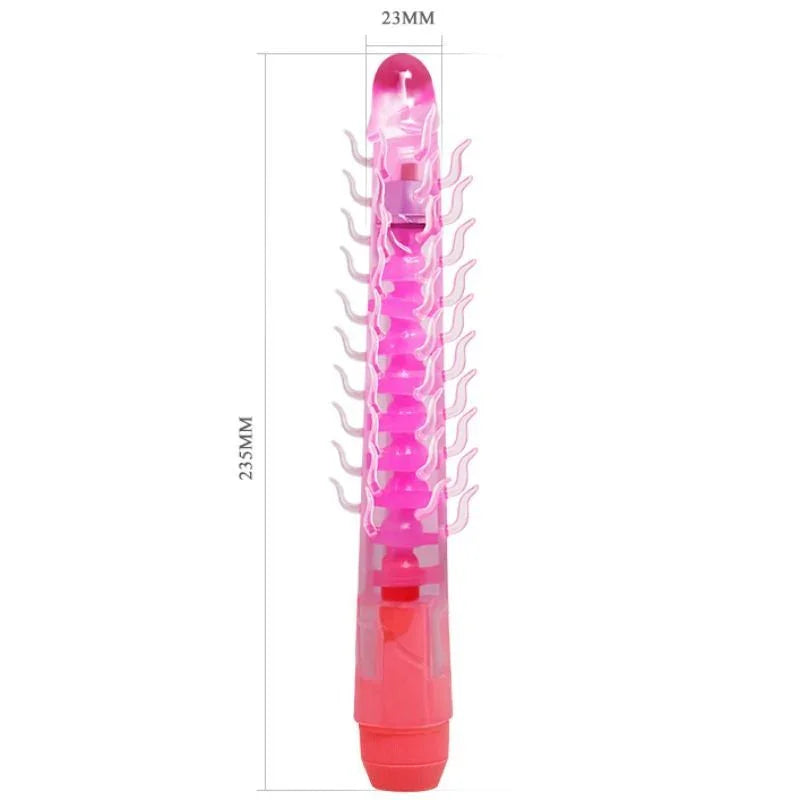 BAILE - FLEXI VIBE SENSUAL SPINE BENDABLE VIBRATING DILDO LILA 23.5 CM - Nuvica