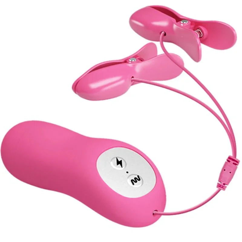 BAILE - ROMANTIC WAVE PIZAS CON VIBRACIÓN Y ELECTROSHOCK FUCSIA - Nuvica