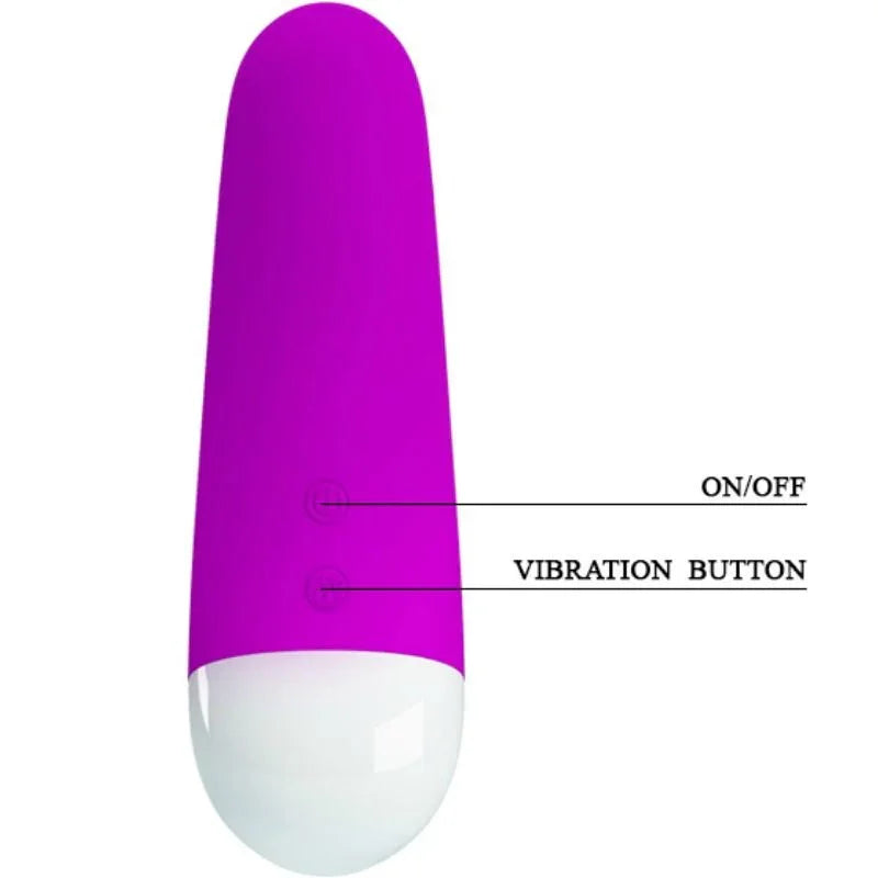 PRETTY LOVE - LUTHER MINI VIBRADOR 30 MODOS VIBRACIÓN - Nuvica