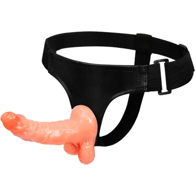 BAILE - ARNÉS CON PENE REALÍSTICO Y BRAGUITA AJUSTABLE ULTRA PASSIONATE 15.5 CM - Nuvica