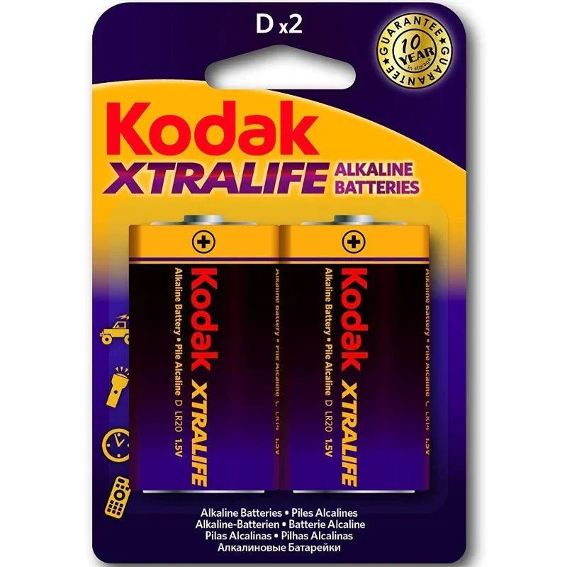 KODAK - XTRALIFE PILAS ALCALINAS D LR20 1.5V - Nuvica