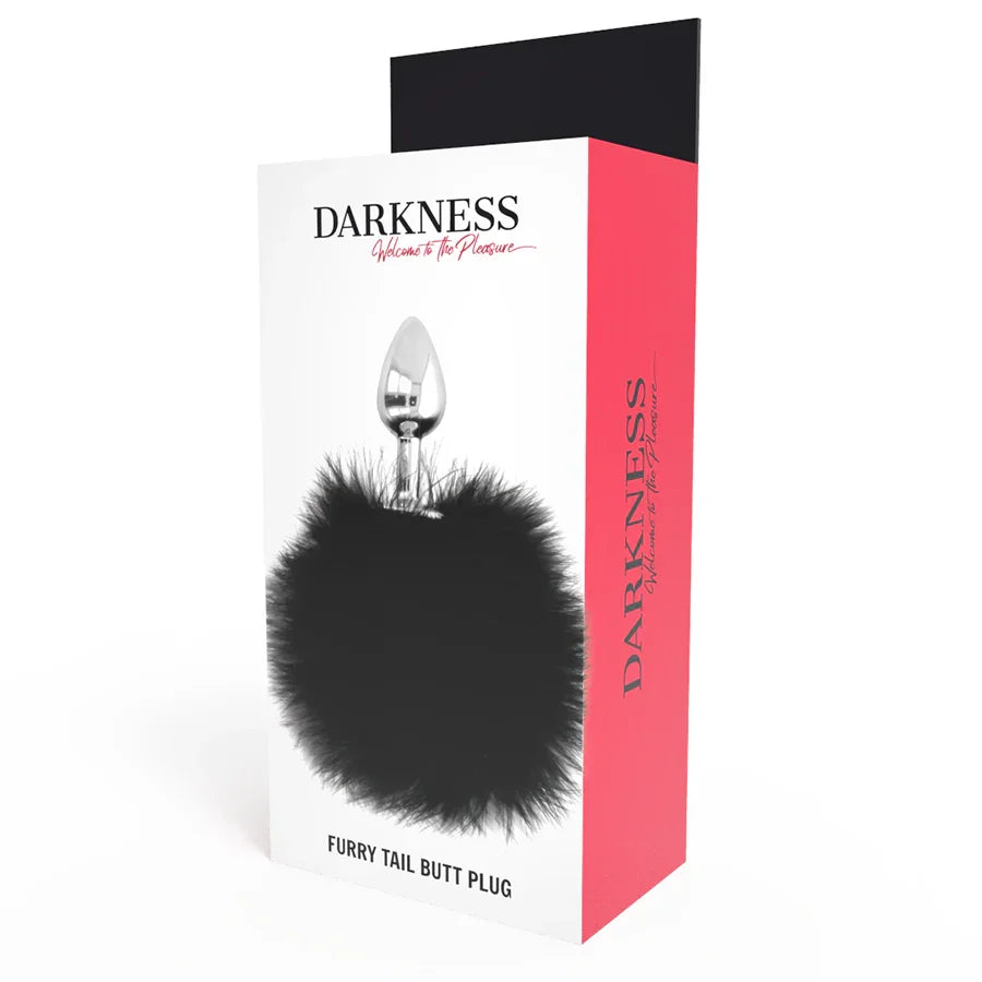 DARKNESS - EXTRA BUTTPLUG ANAL CON COLA NEGRO 7 CM - Nuvica