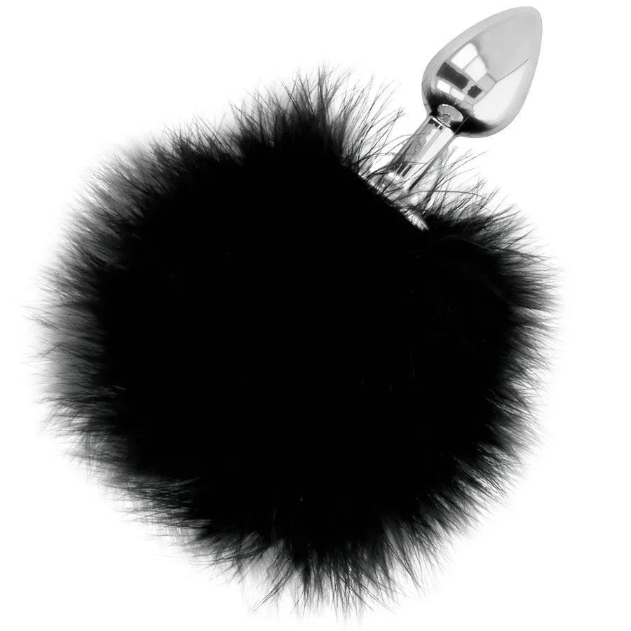 DARKNESS - EXTRA BUTTPLUG ANAL CON COLA NEGRO 7 CM - Nuvica