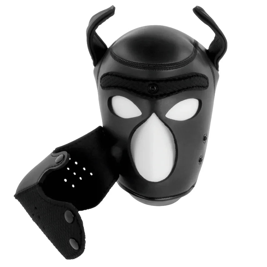 DARKNESS - MÁSCARA PERRO DE NEOPRENO CON HOCICO EXTRAÍBLE M - Nuvica