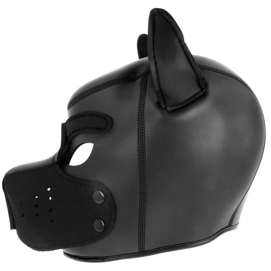 DARKNESS - MÁSCARA PERRO DE NEOPRENO CON HOCICO EXTRAÍBLE M - Nuvica
