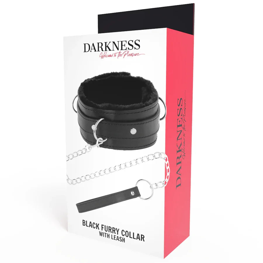 DARKNESS - COLLAR CONFORTABLE DE POSTURA CON CADENA LEATHER - Nuvica